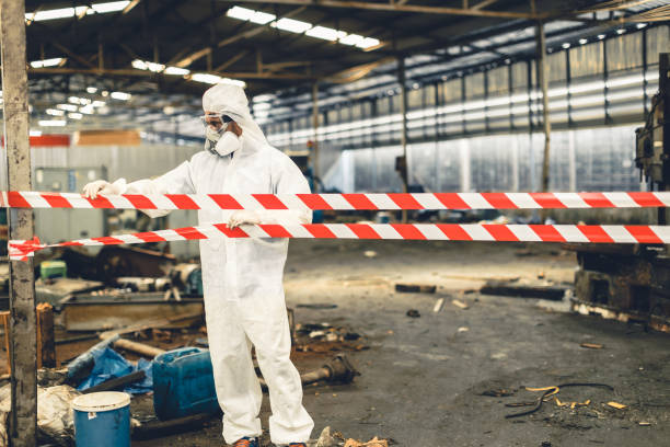 Professional Biohazard technician working in Rosburg, WA